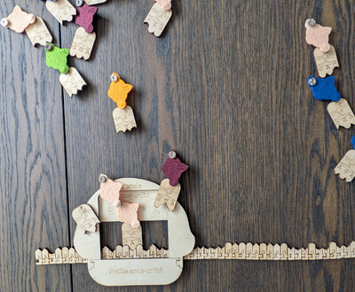 Modèle de ribosome en bois